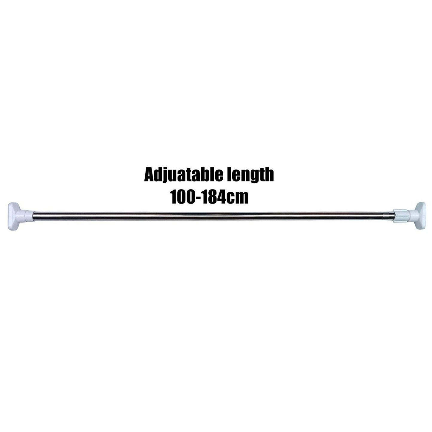 Extendable Adjustable Tension Curtain Rod