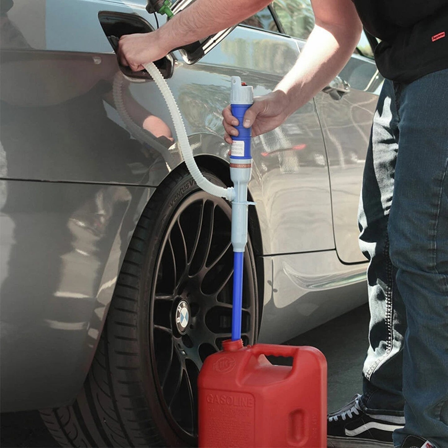Electric Battery Powered Liquid Transfer Pump For Water Fuel And Oil - Random Colour