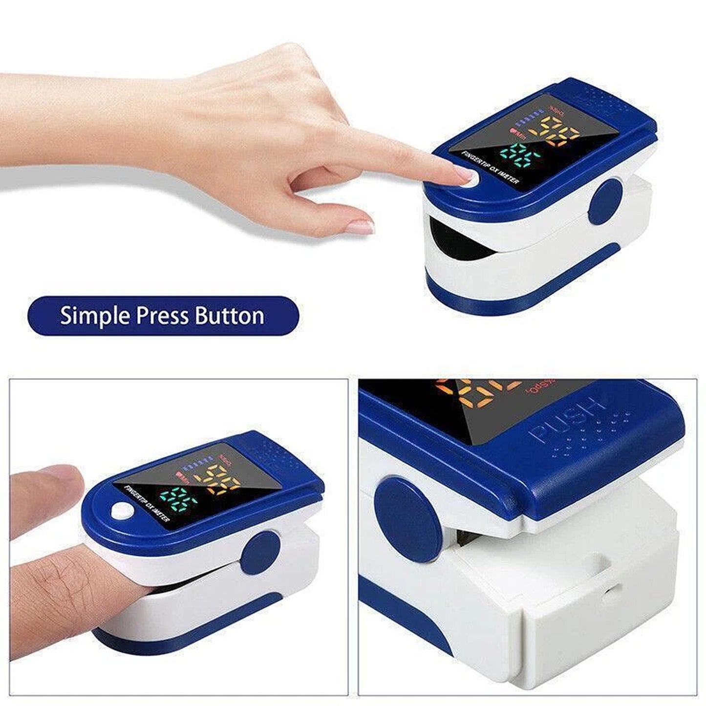 Pulse Oximeter Professional Finger Blood Oxygen Monitor with Heart Rate