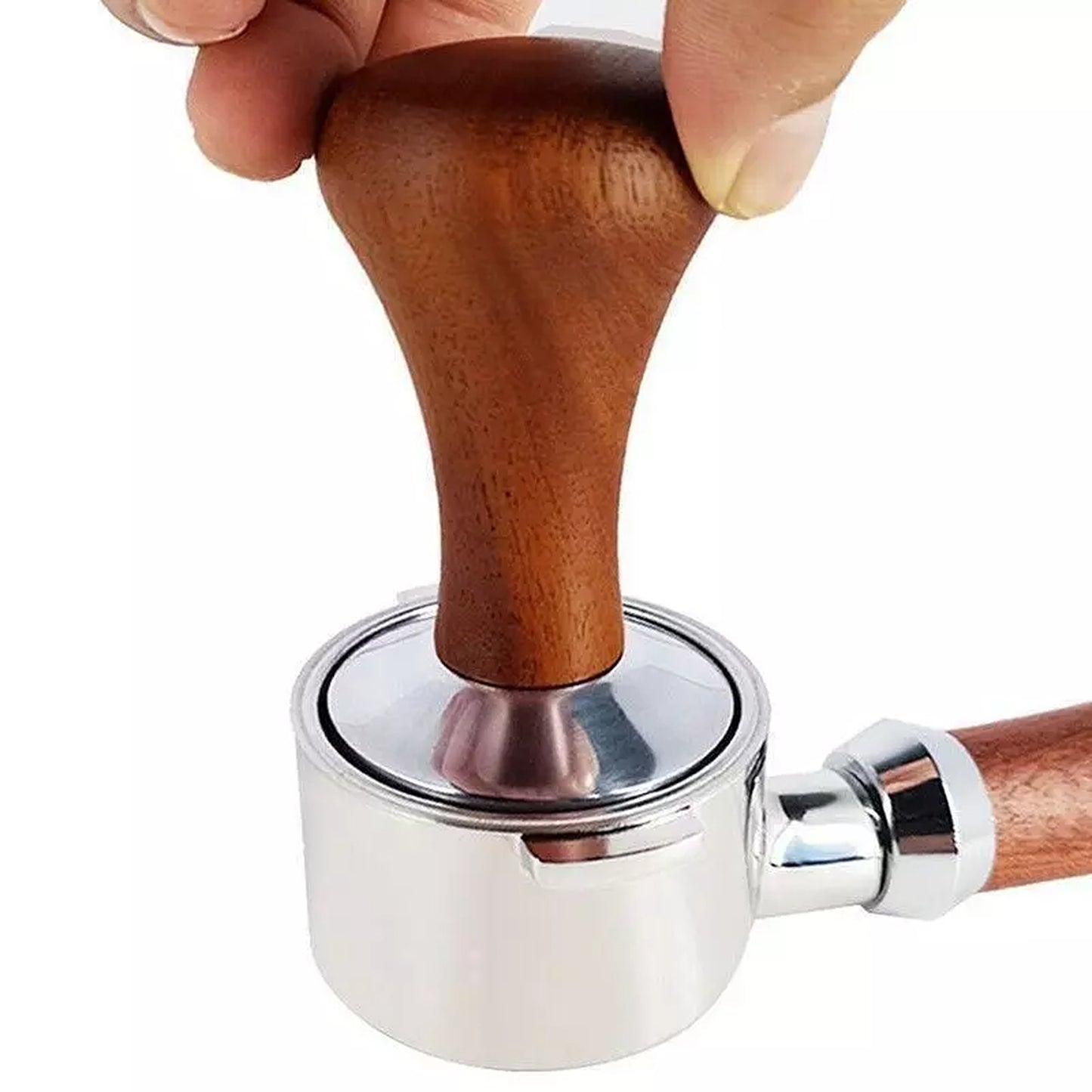 Barista Espresso Tamper 51mm Stainless Steel with Wood Handle