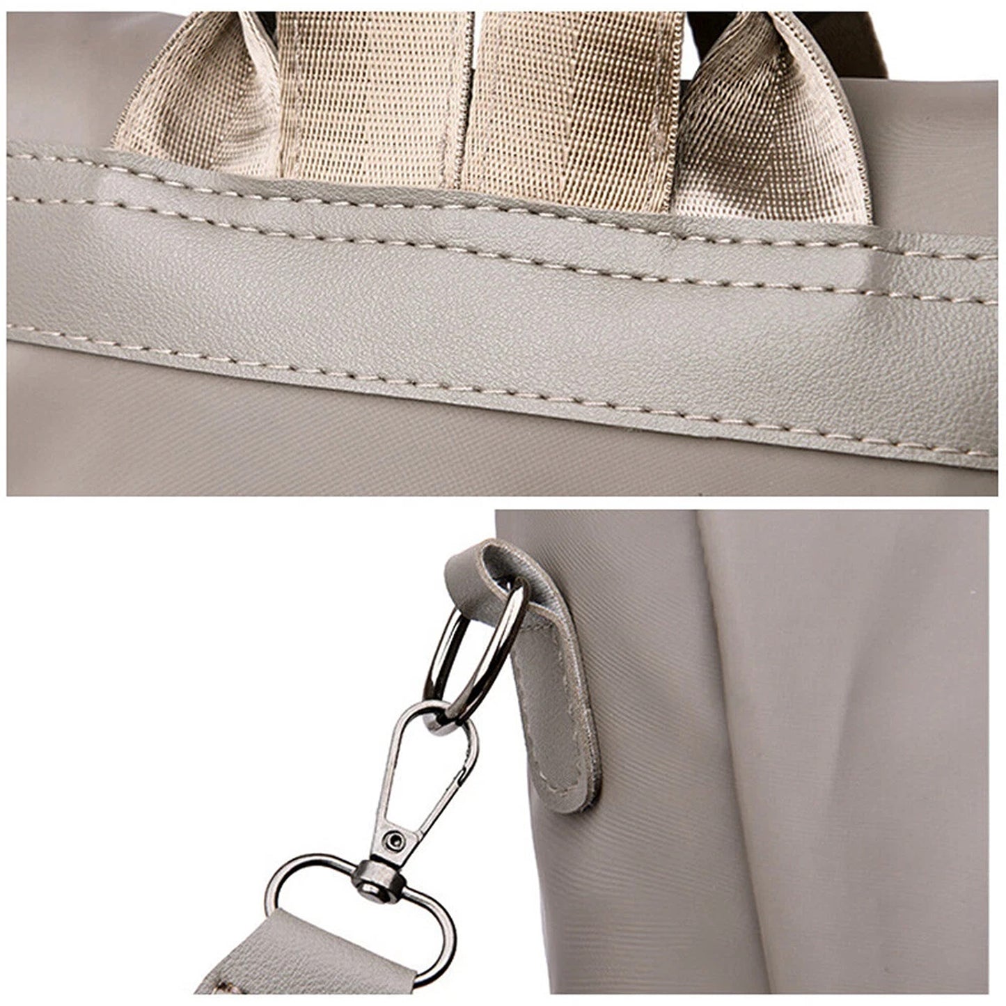 Khaki Womens Oxford Backpack for Travel and Work