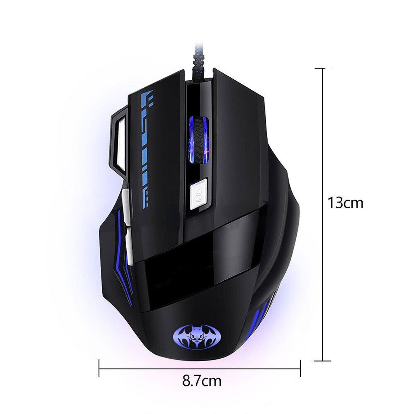 7 Button Wired USB Gaming Mouse 7200 DPI