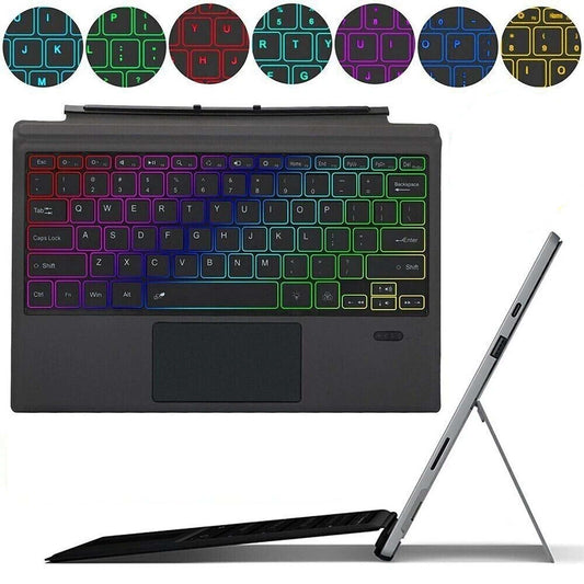 Wireless Backlit Keyboard Cover for Surface Pro 4 5 6 7