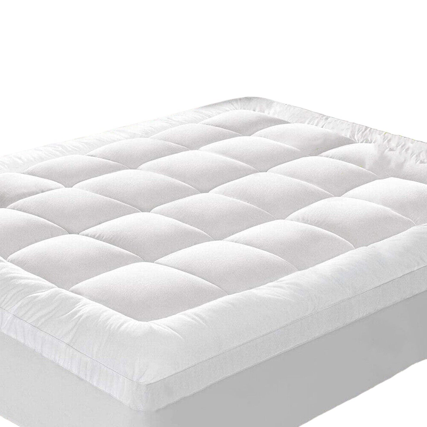 Bamboo Pillowtop Mattress Topper 100GSM Bed Protector Queen King