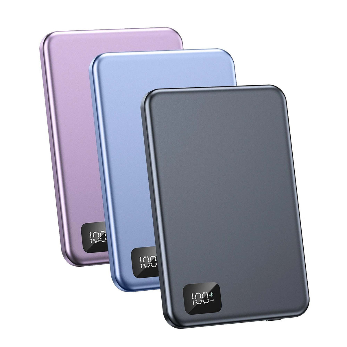 Magnetic Wireless Power Bank Portable Charger USB C for Smartphones 10000mAh