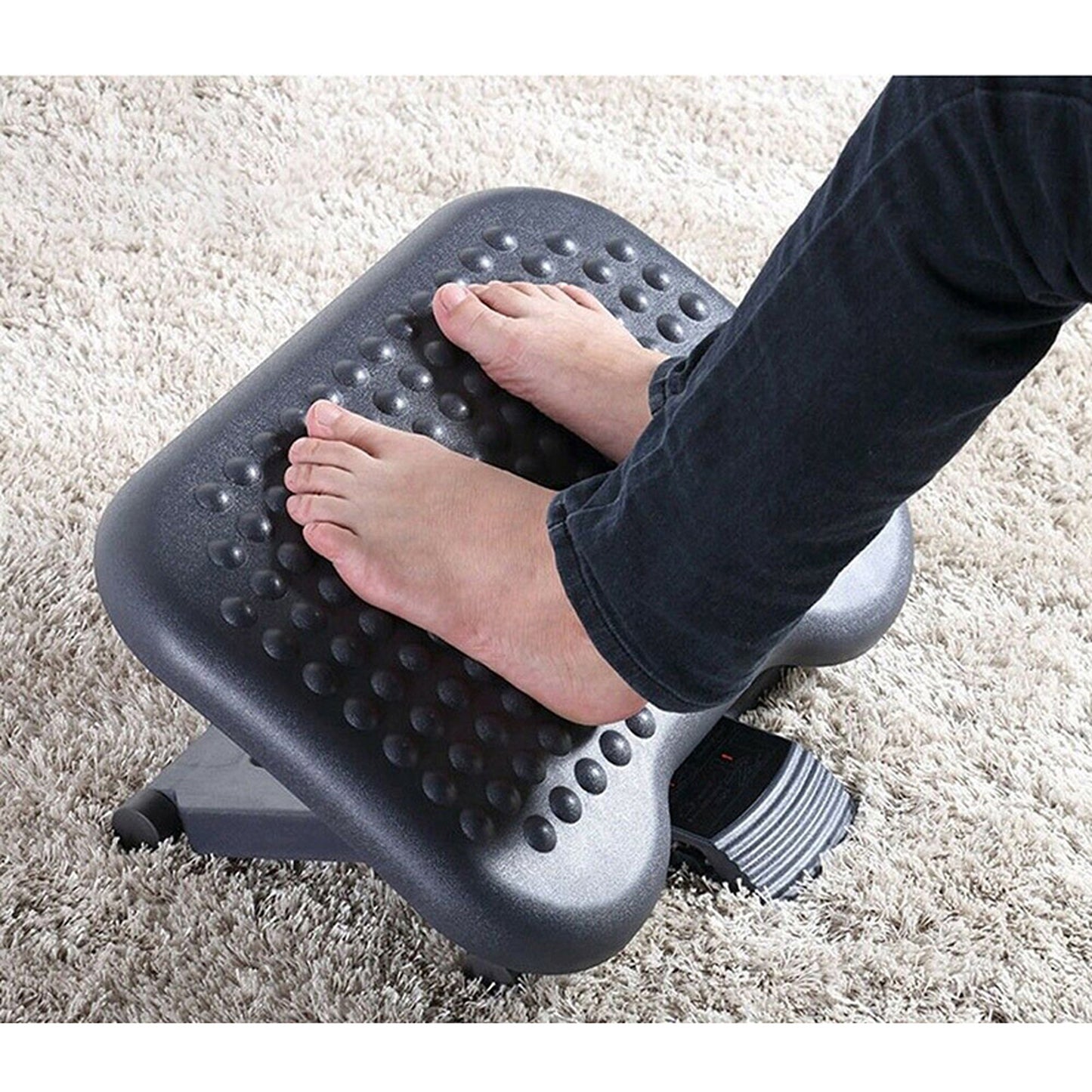 Adjustable Foot Rest Stool Office Computer Desk Footrest Comfort