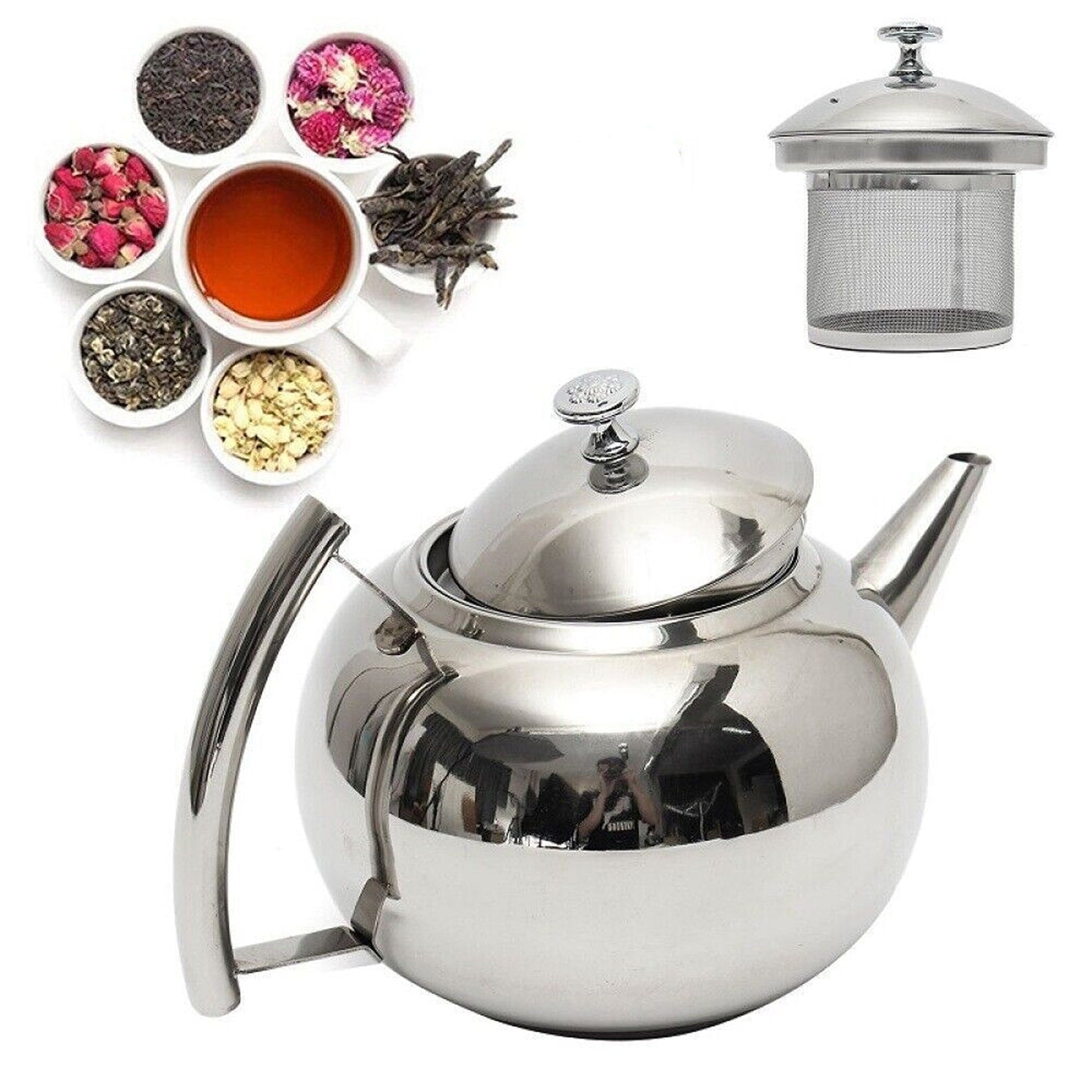 2L Tea Kettle With Infuser Stainless Steel