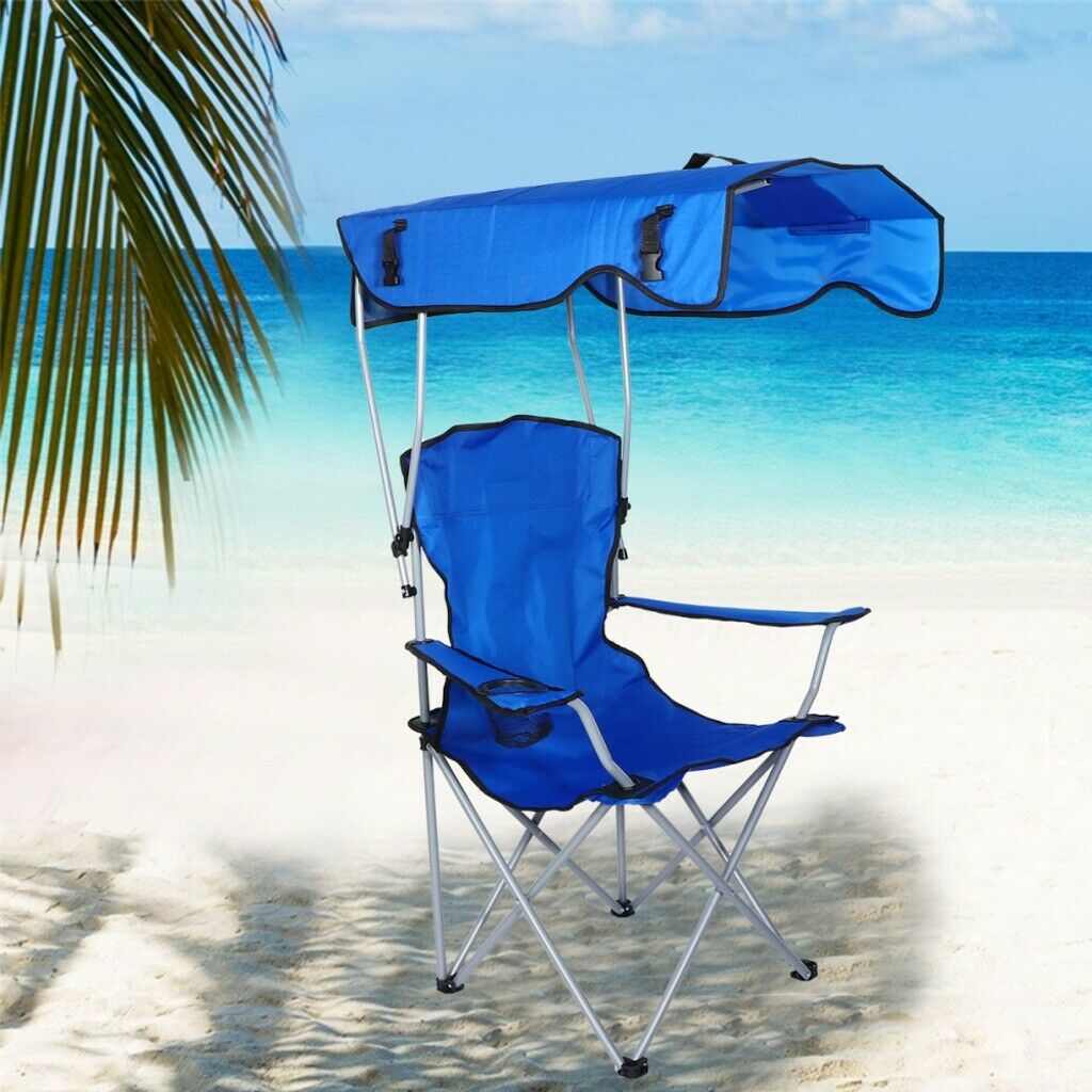 Outdoor Foldable Camping Chair with Canopy