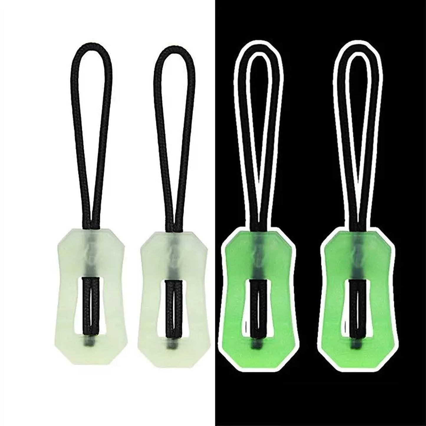 Luminous Zipper Puller Heads for Repair and Replacement