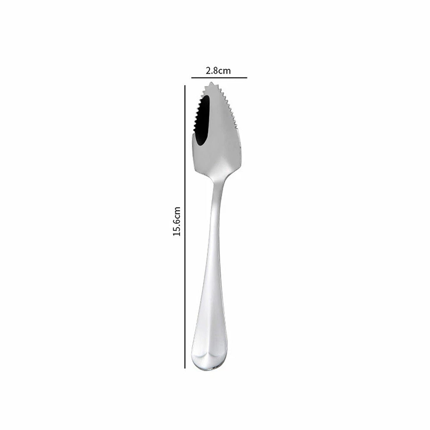 2pcs Stainless Steel Grapefruit Spoons with Serrated Edge