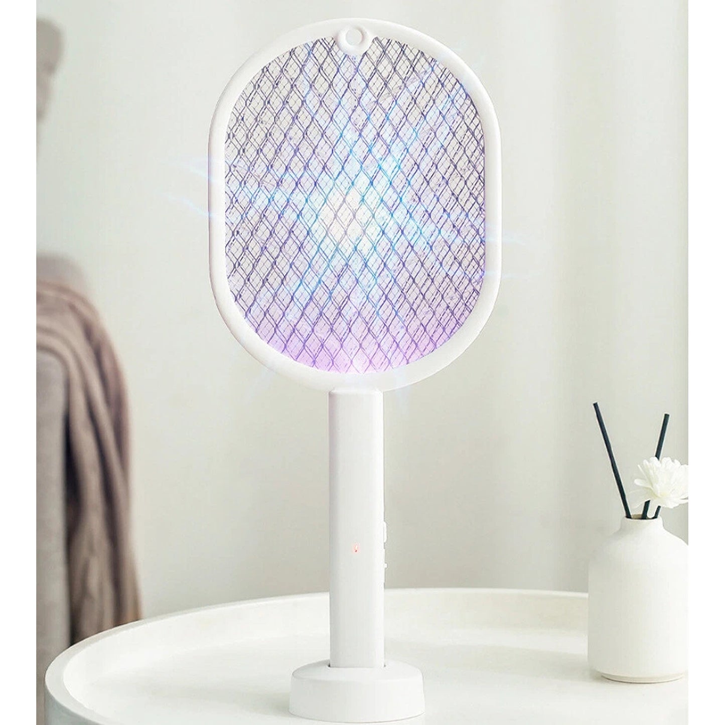 2 in 1 Electric Mosquito Swatter USB Rechargeable Bug Zapper