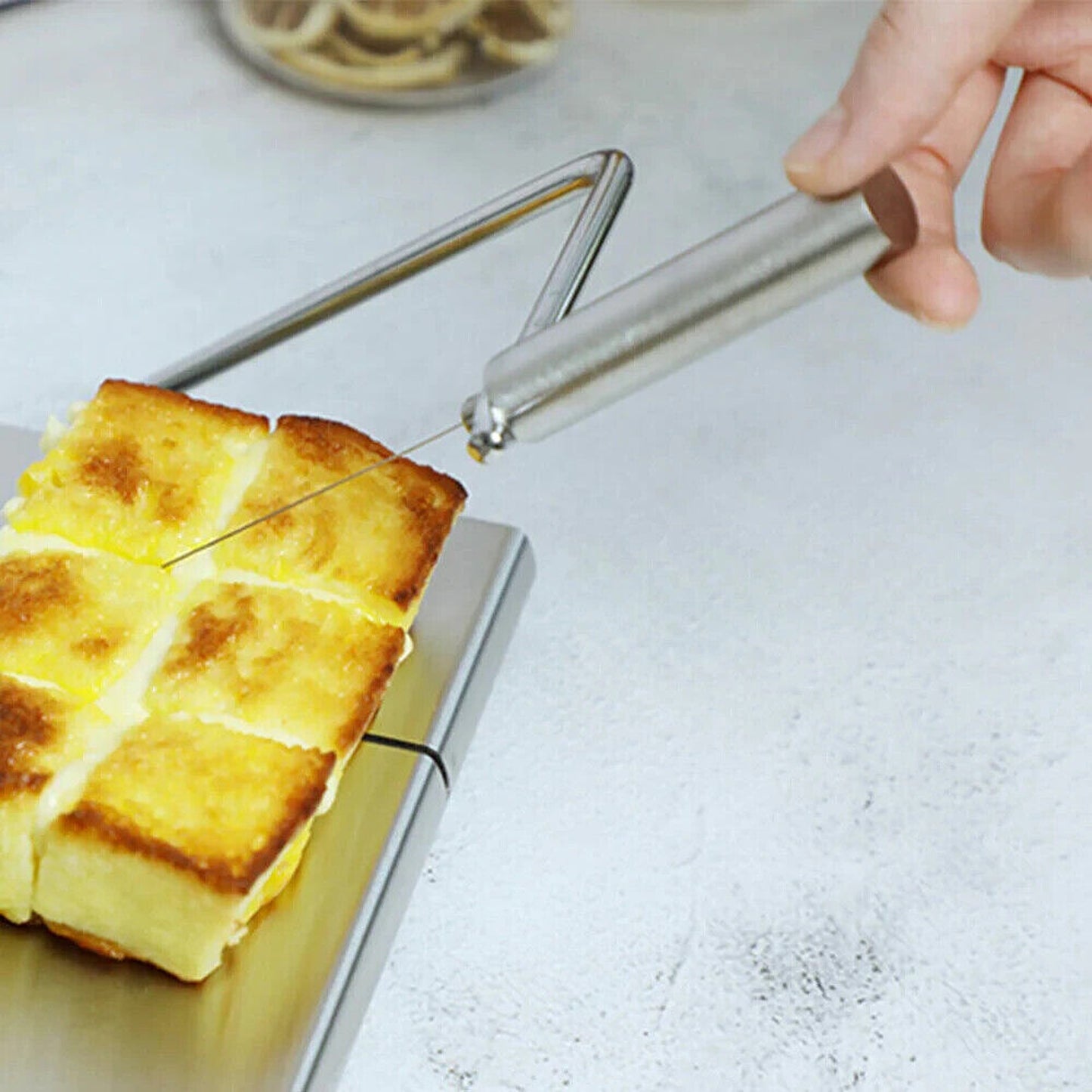 Blade Slicer Wire Butter Cutter Cheese Board Stainless Steel
