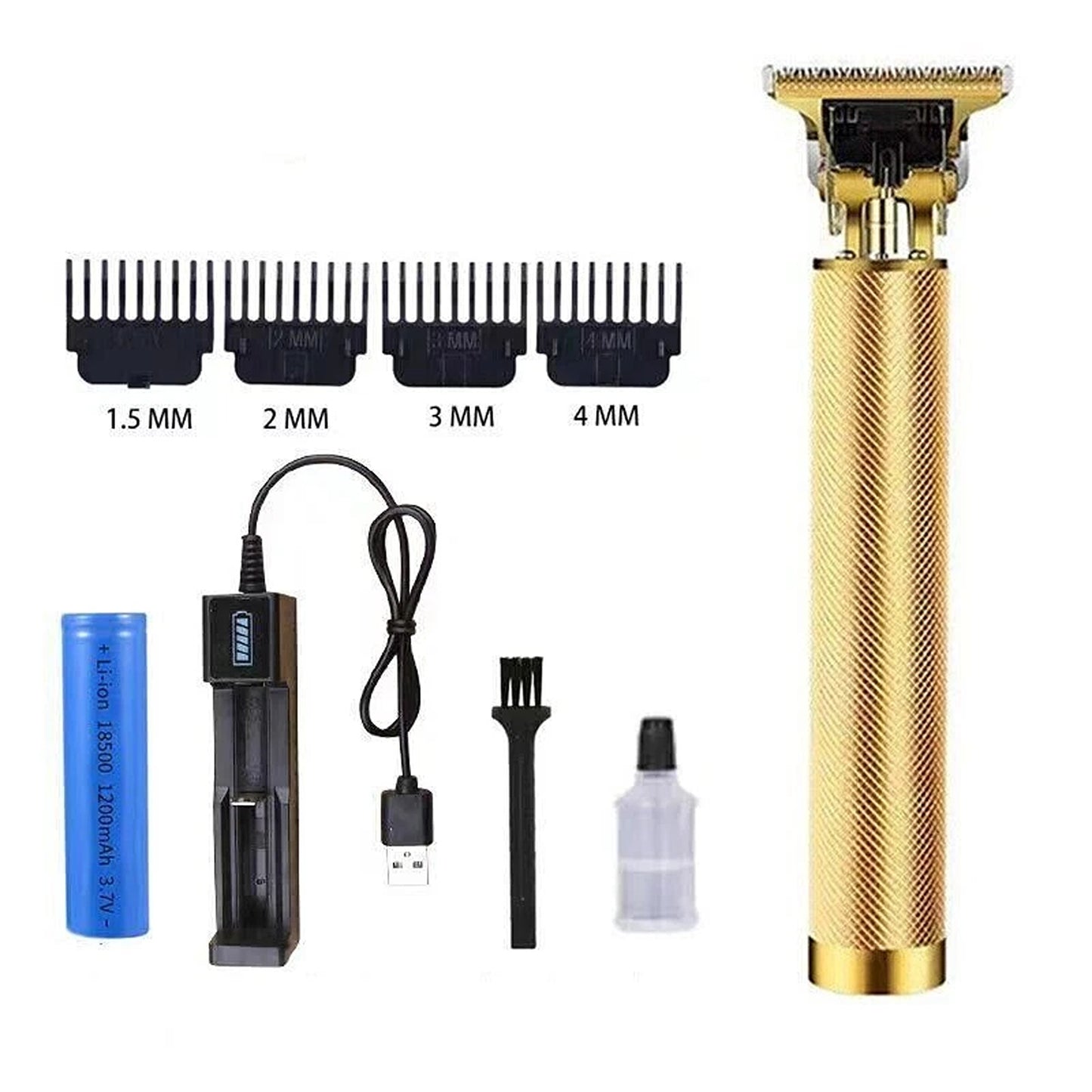 Gold Cordless Hair Trimmer with Precision Blades