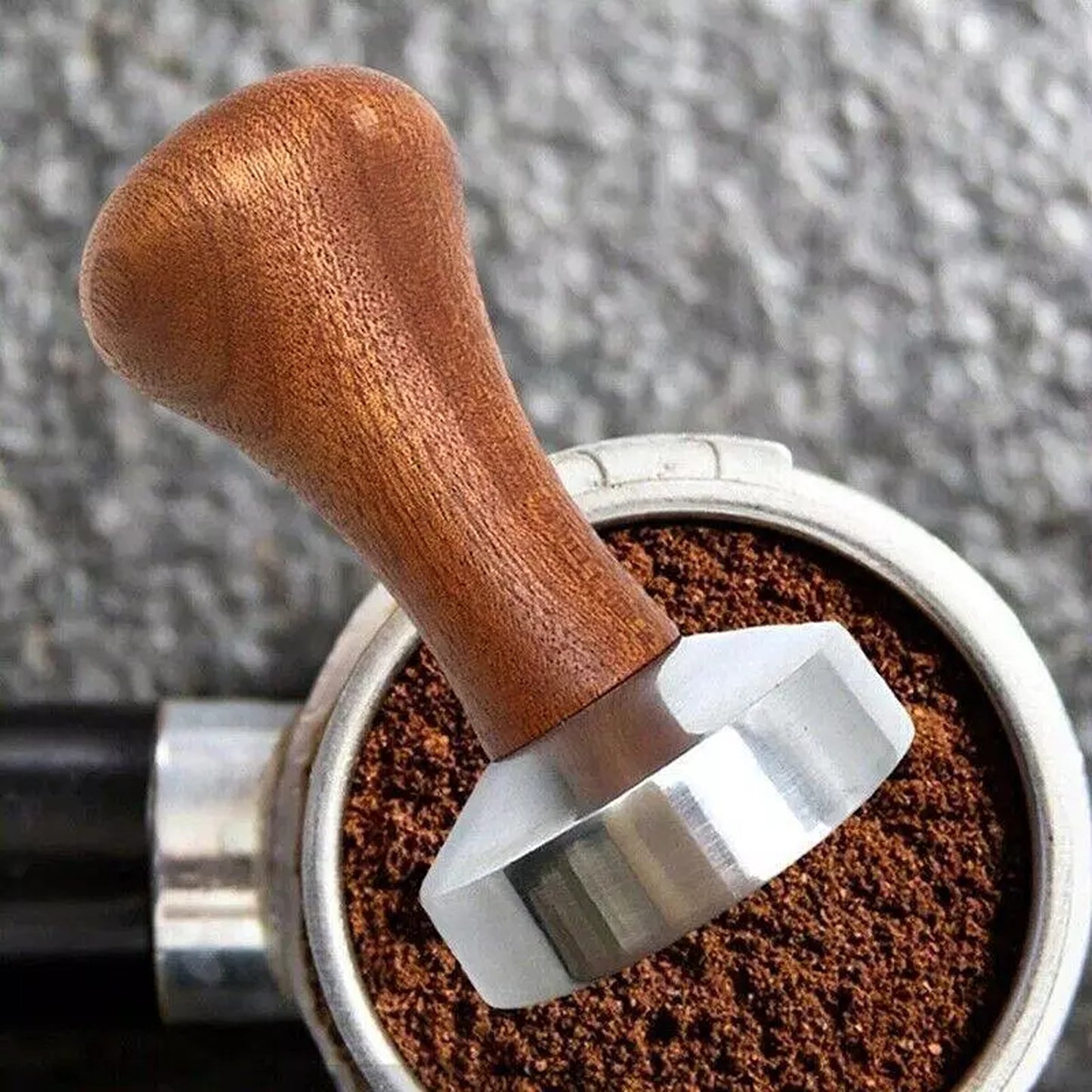Barista Espresso Tamper 51mm Stainless Steel with Wood Handle