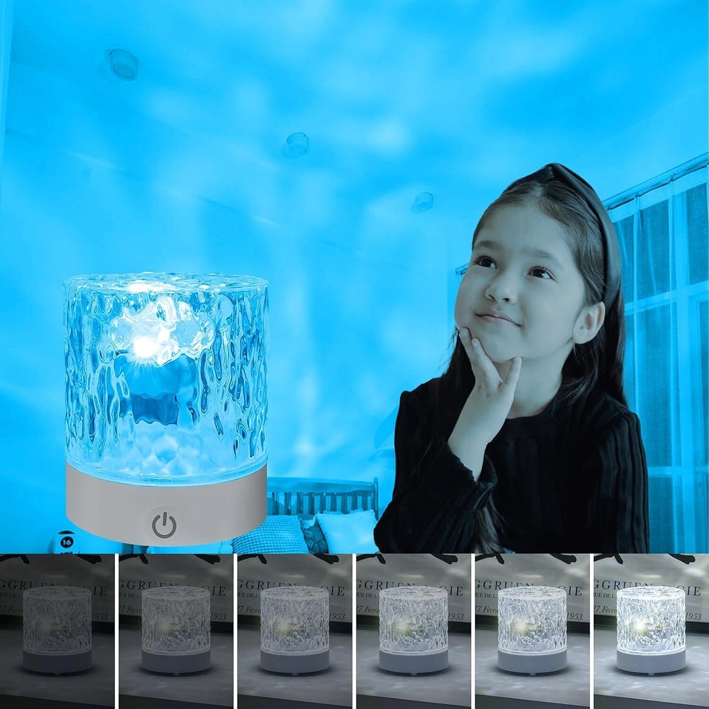 Galaxy Projector Night Light with Ocean Wave Effects