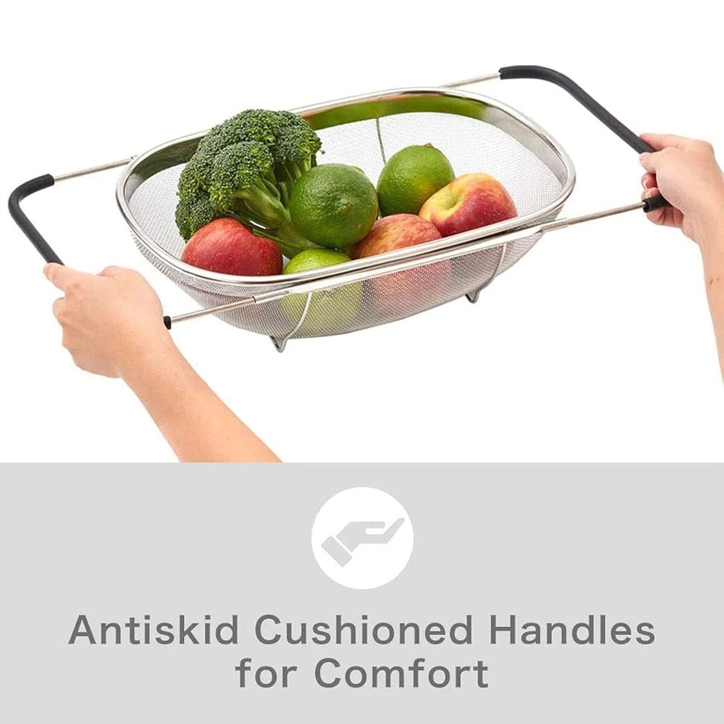 Kitchen Sink Drain Basket and Dish Rack Organizer