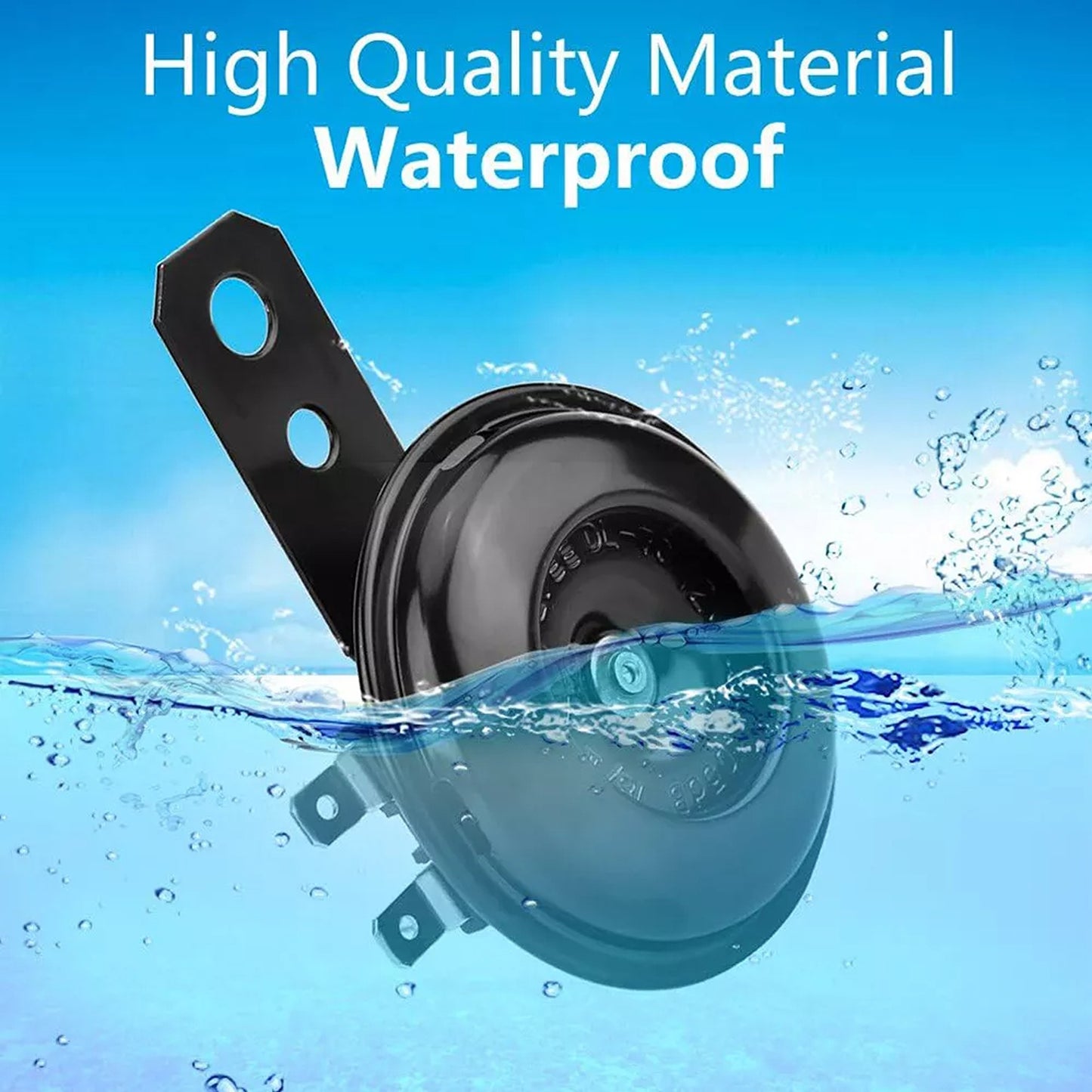 Universal 12V Waterproof Horn Loud 105dB for Motorcycle and Car