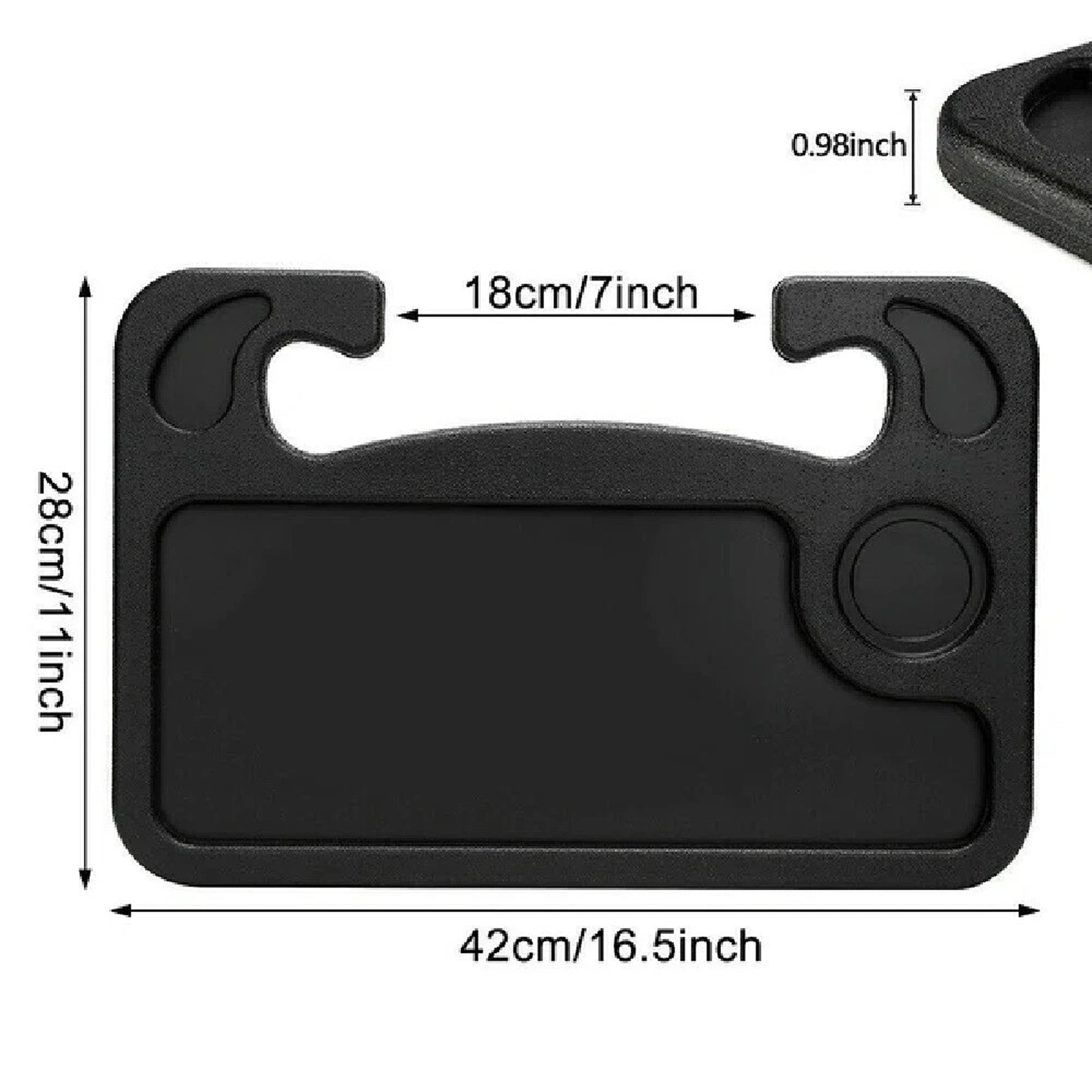 Portable Steering Wheel Tray for Car Laptop Eating and Drinking