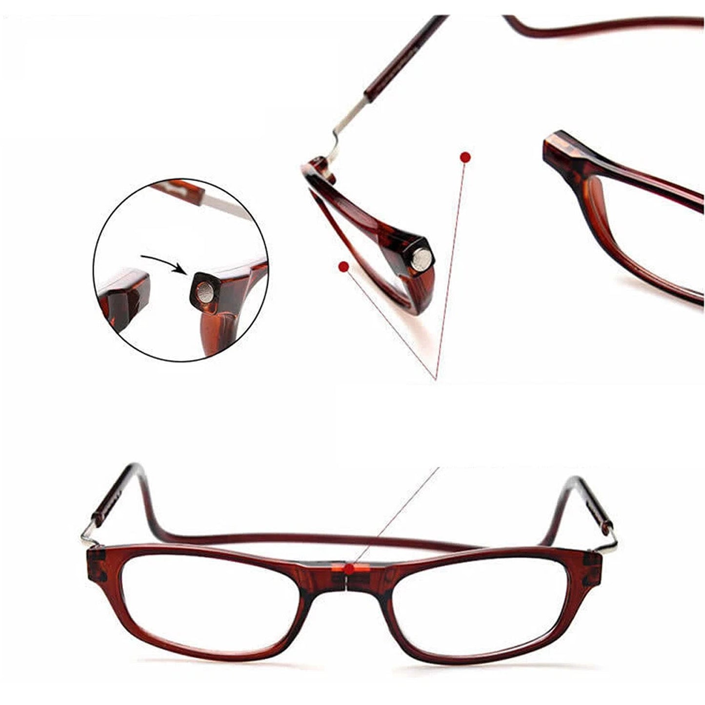 Magnetic Hanging Reading Glasses for Men and Women