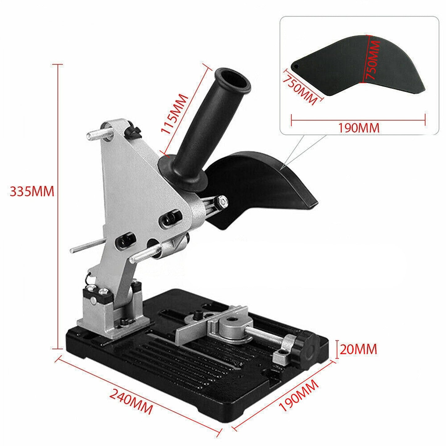 100 125mm Angle Grinder Stand Bracket Holder Woodworking Tool