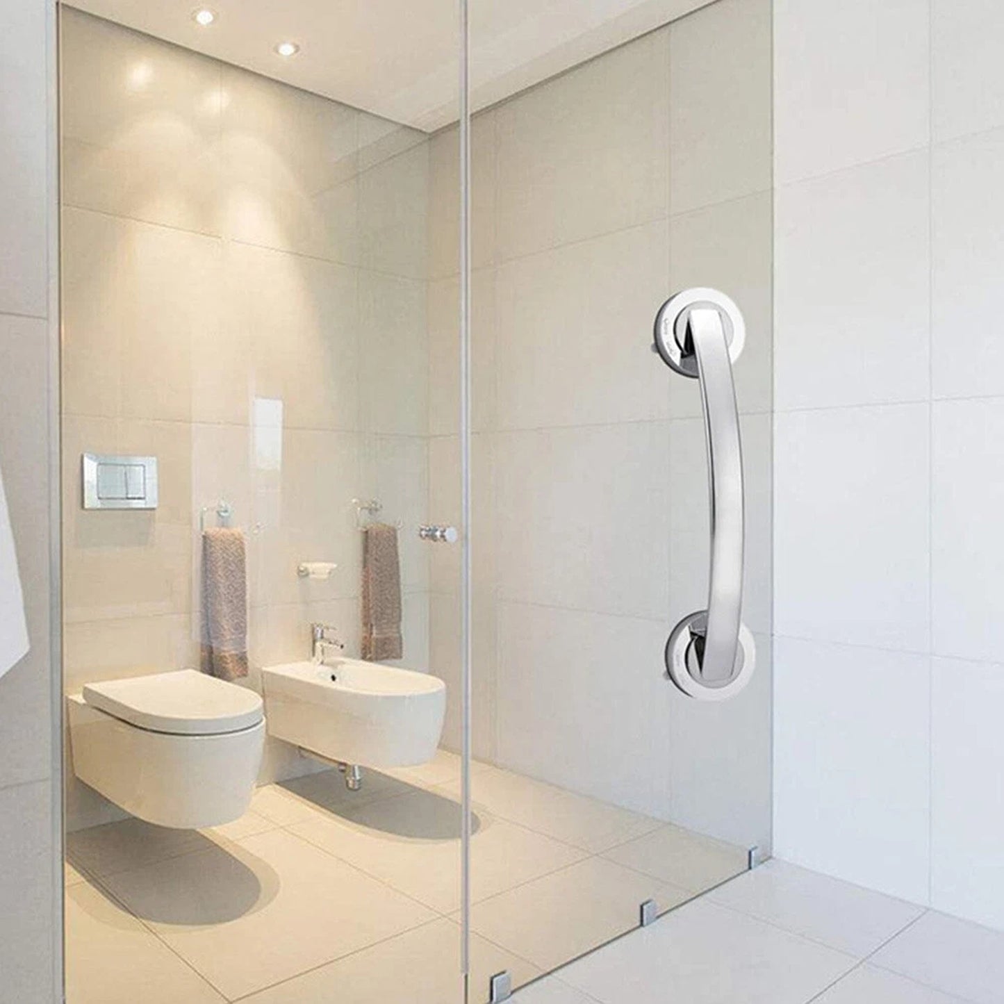 Shower and Tub Safety Handle Grab Bar with Strong Suction Cup