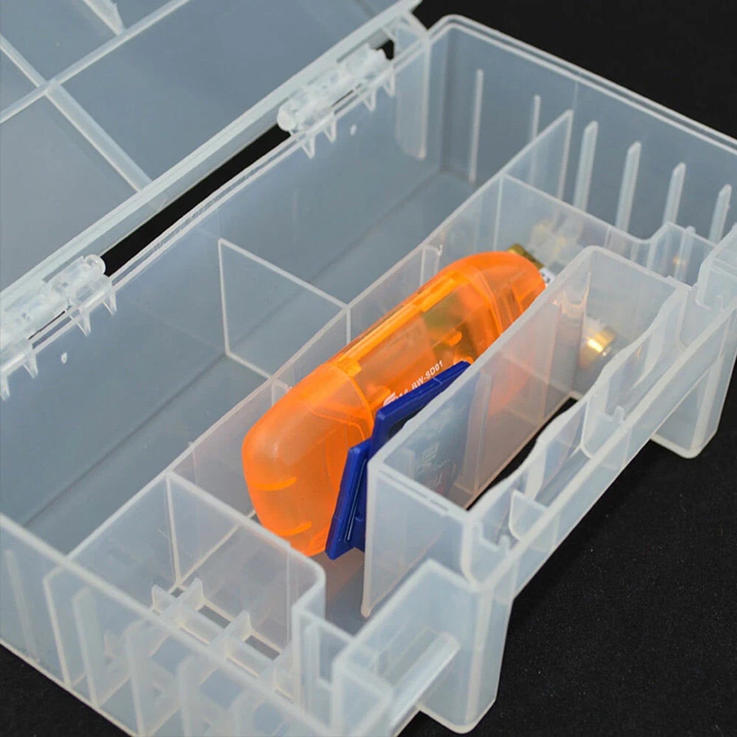 Hard Plastic Battery Storage Case for AA and AAA Batteries