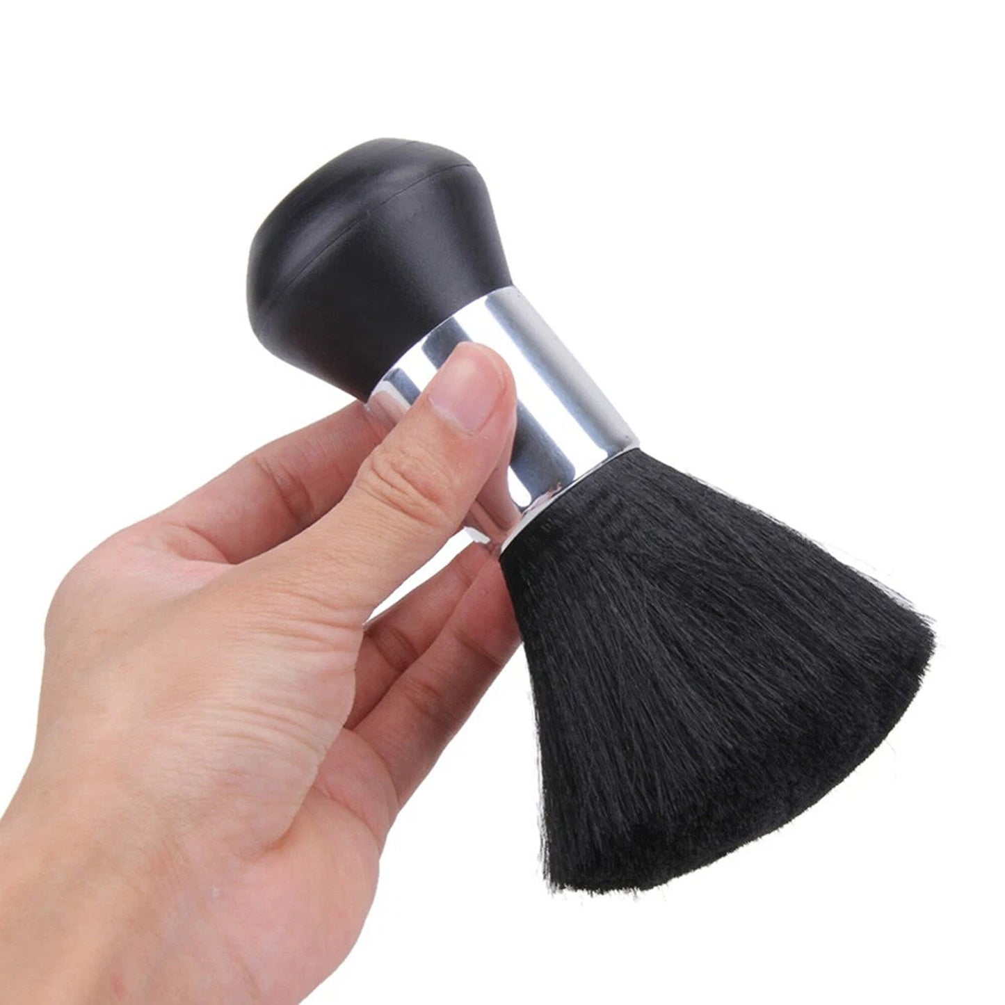 Barber Neck Duster Brush Hair Cutting Cleaning Brush Black