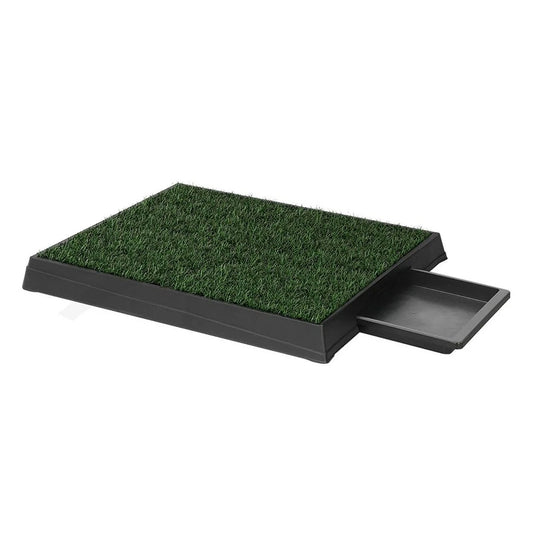 Large Dog Puppy Pee Pad Training Tray with Grass 3 Layer Indoor Potty Mat