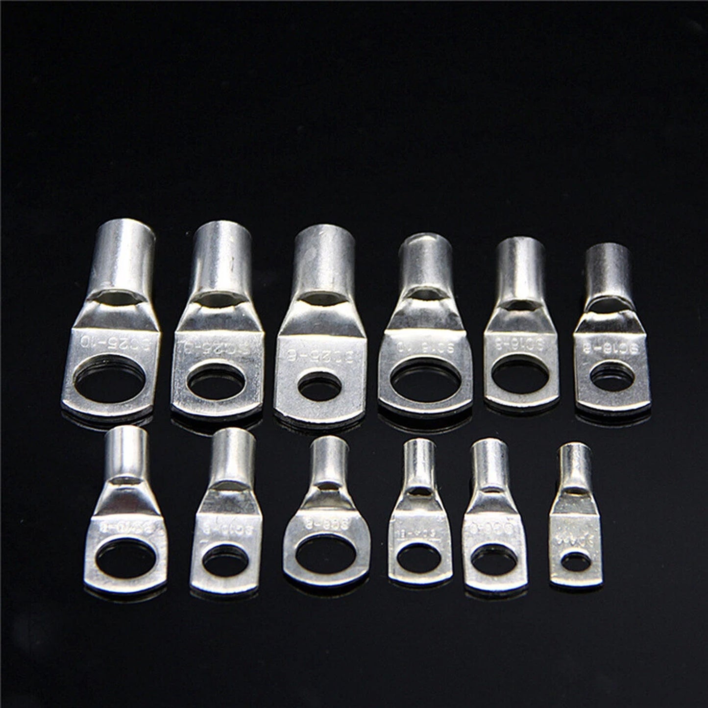 220 Piece Cable Lug Kit with Crimper and Copper Terminals