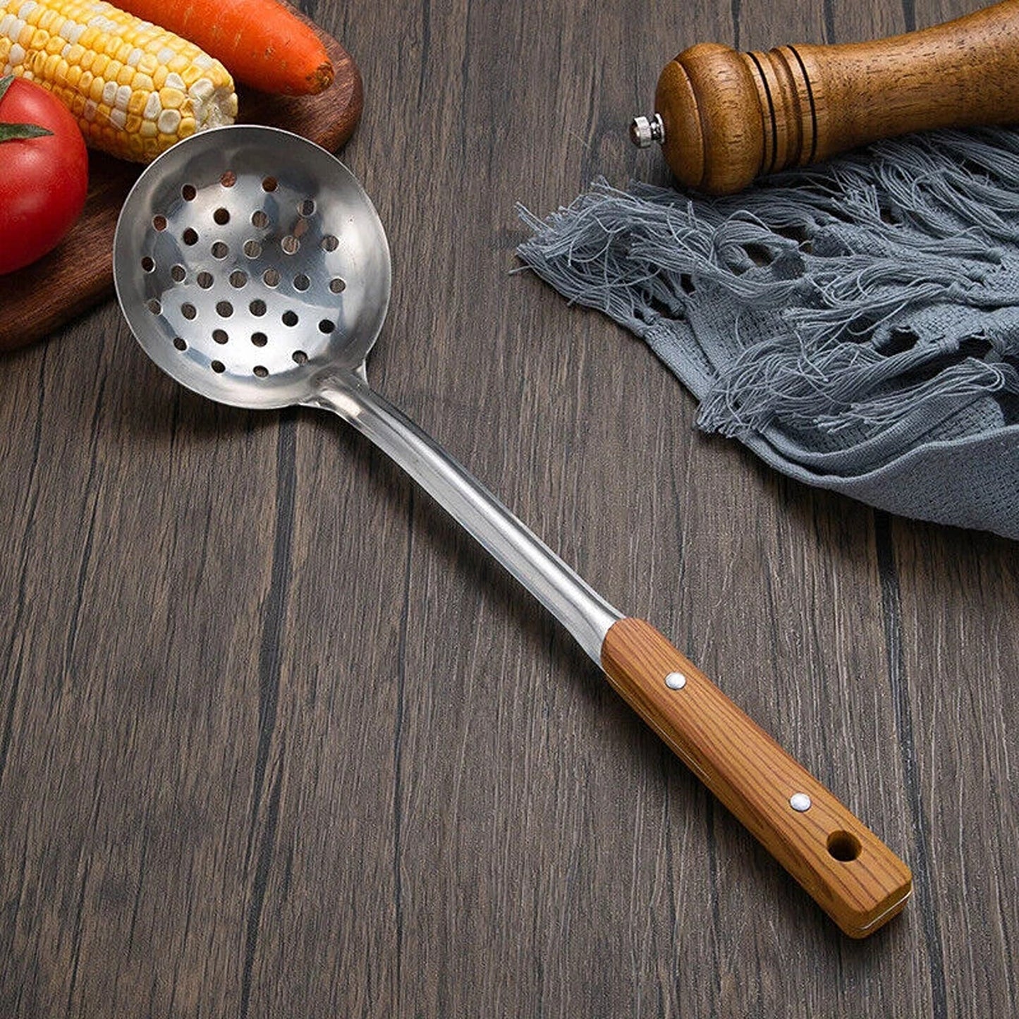 5 Piece Stainless Steel Cooking Utensil Set Great for Kitchen