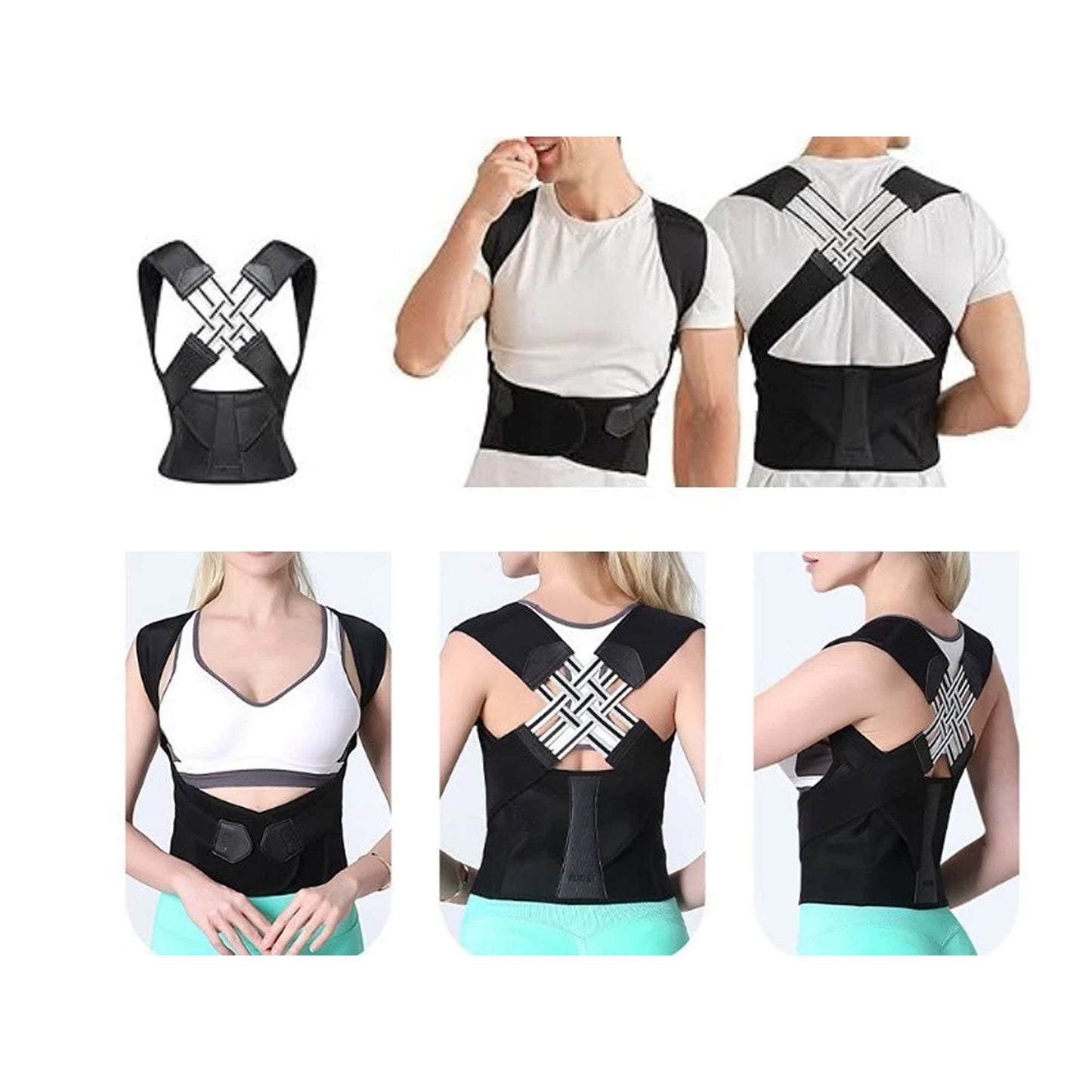 Adjustable Posture Corrector with Lumbar Support
