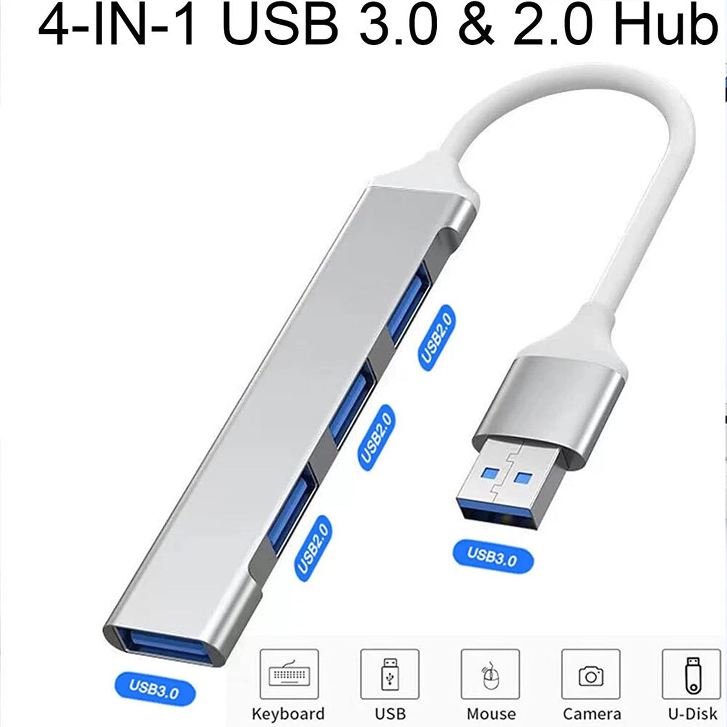 4 in 1 Multi Port Adapter with USB and Type C for MacBook and iPad