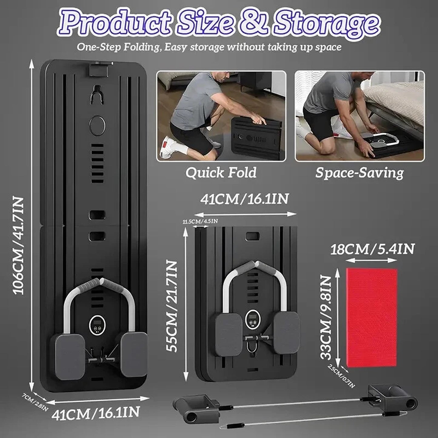 8-in-1 Multifunctional Abdominal Pilates Slide Board for Home Gym