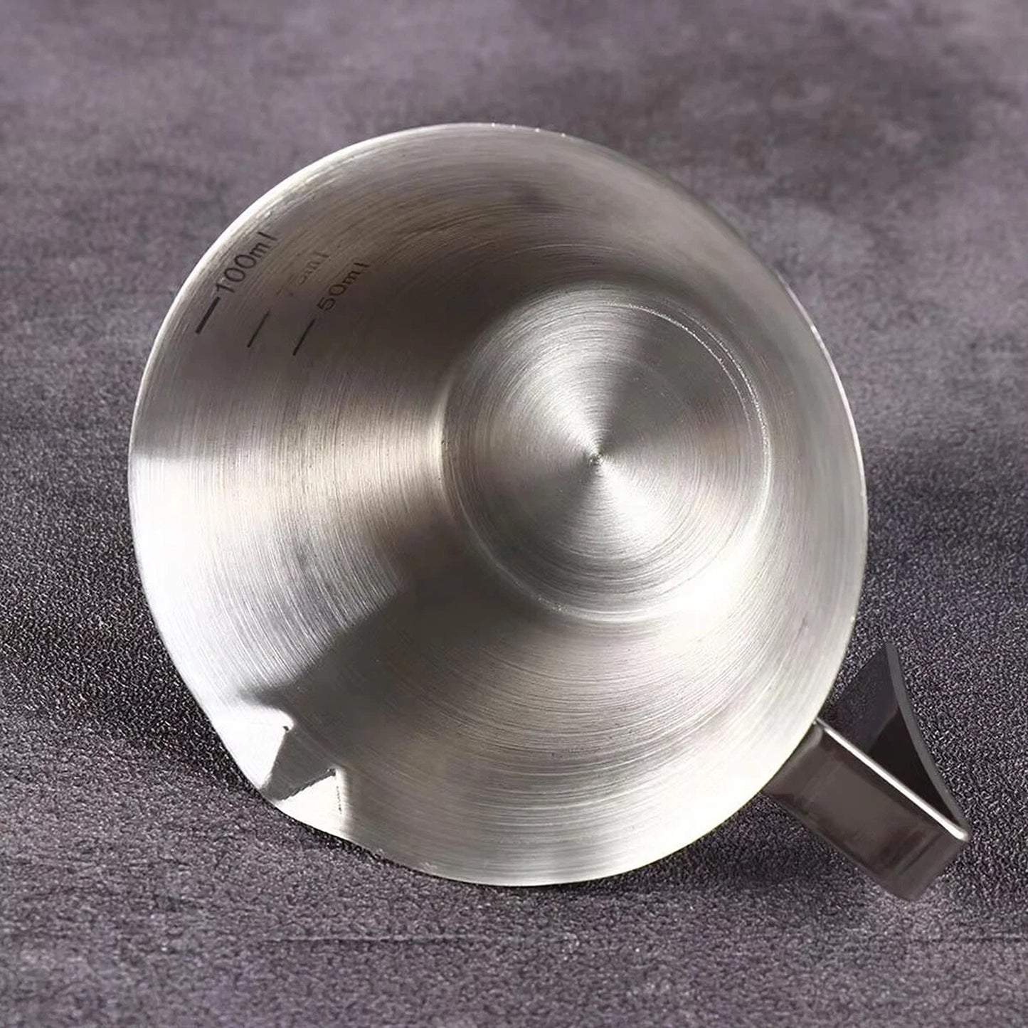 Espresso Measuring Cup 100ml Stainless Steel with Easy Grip Handle