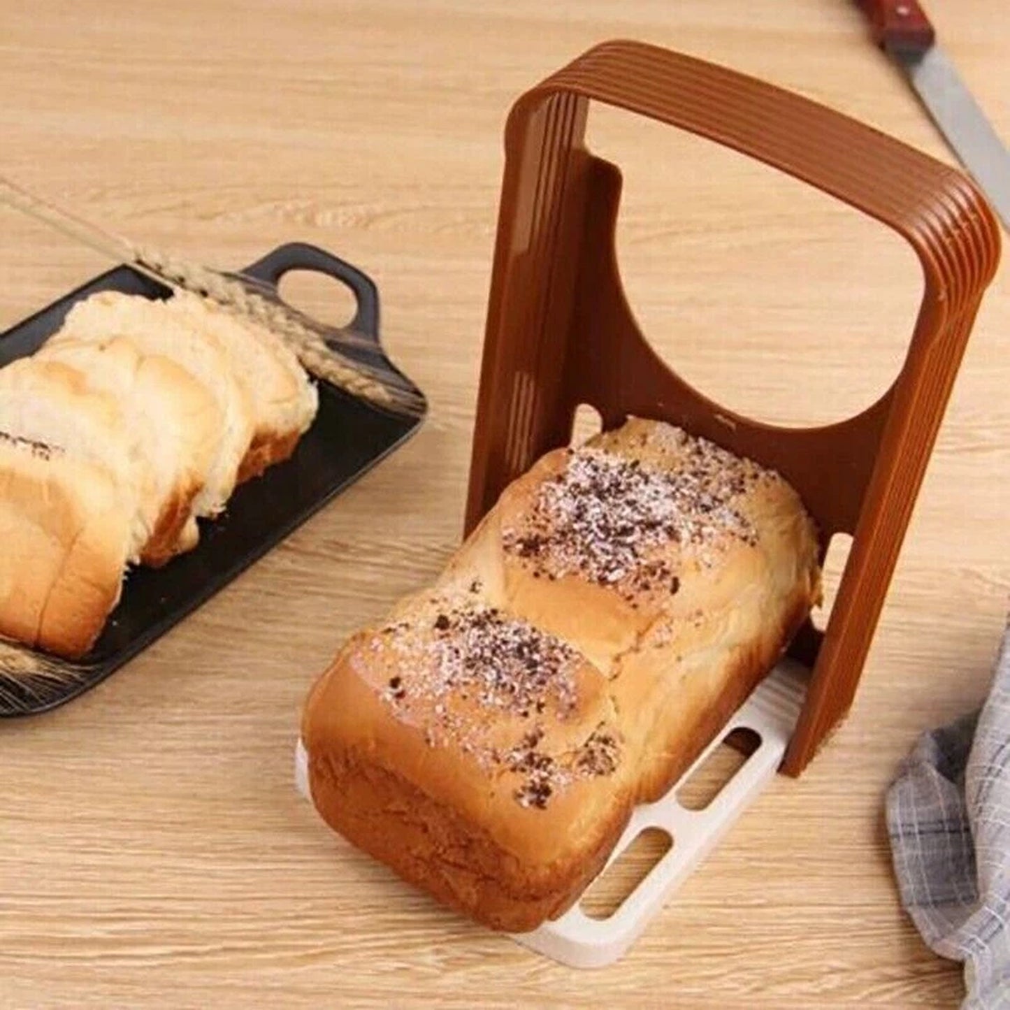Bread Cutter Slicing Guide Loaf and Toast Cutting Kitchen Tool