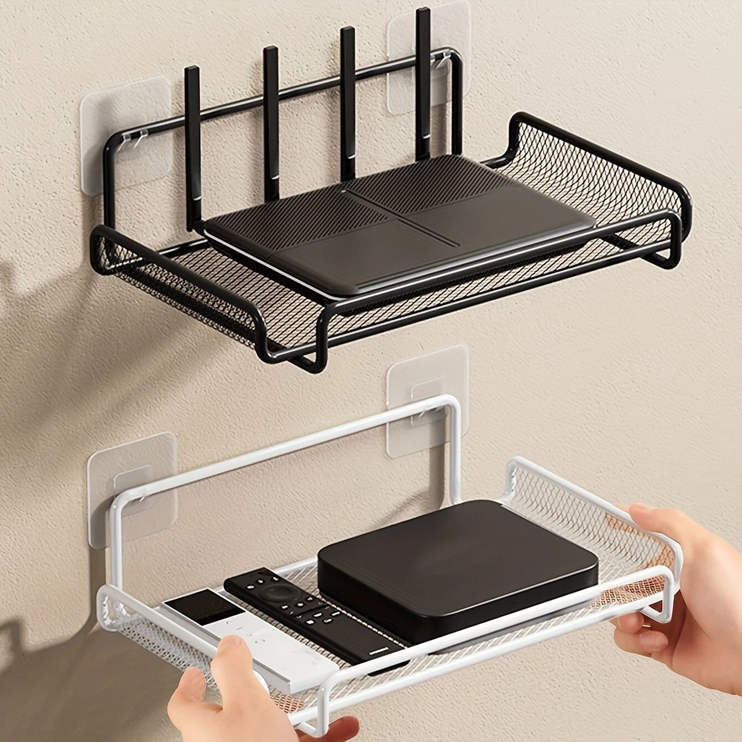 Wall Mounted Shelf for WiFi Router and Electronic Accessories