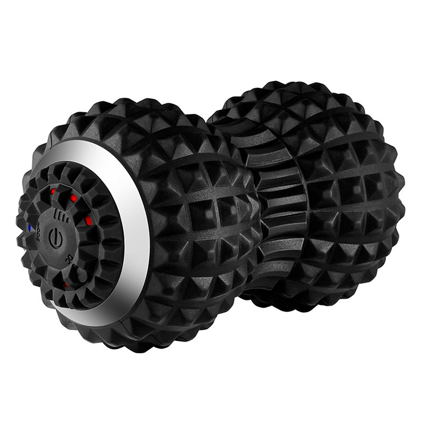 Vibrating Massage Roller Gym Spine Back Muscle Relaxation - Black
