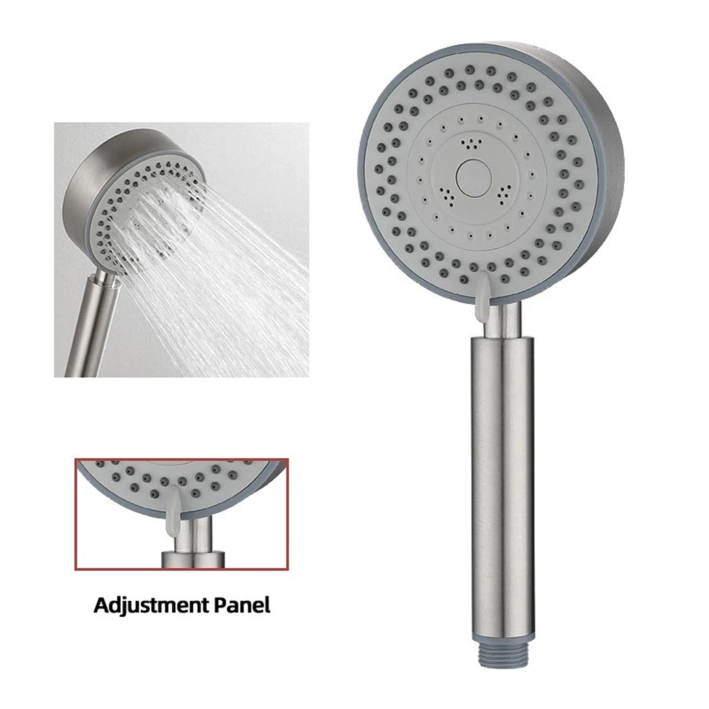 High Pressure Shower Head with 5 Spray Modes and 1.5m Hose
