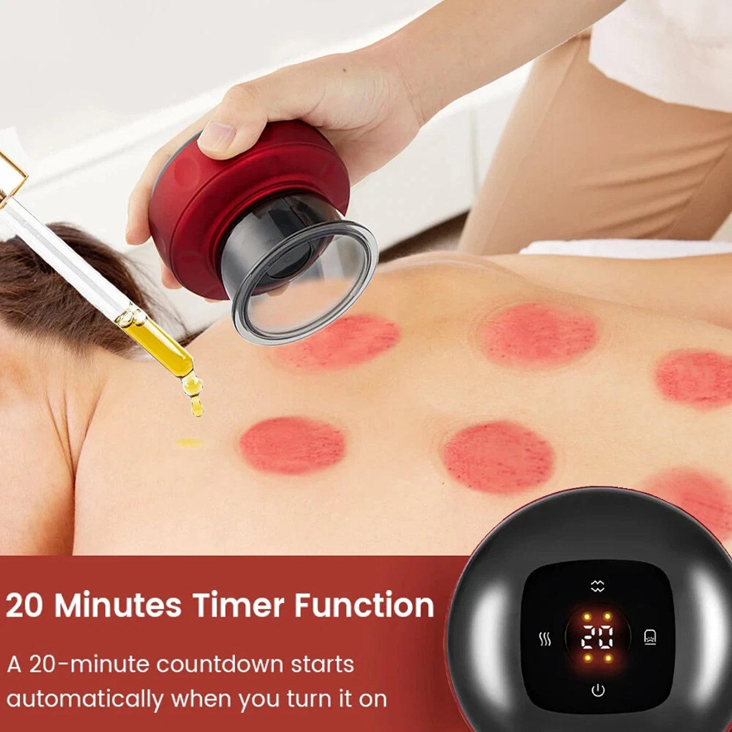 Electric Cupping Therapy Machine with Heat and Suction