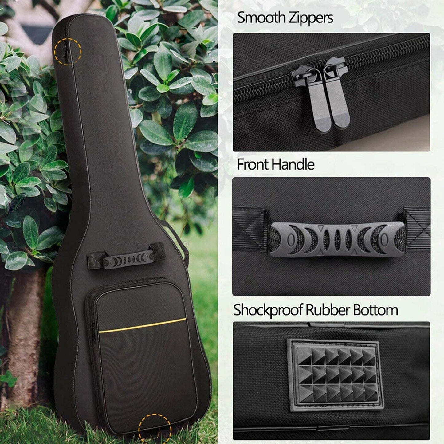 Guitar Bag Padded Gig Bag Double Strap Backpack