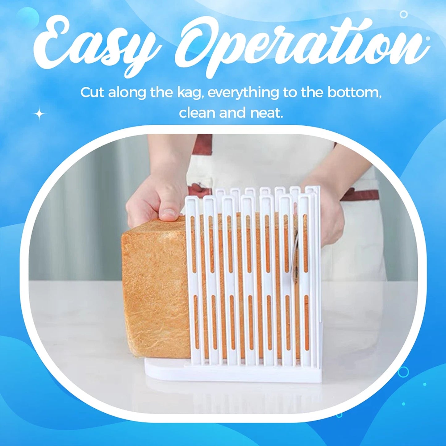 Bread Slicer Cutter Guide Tool For Loaf Toast Kitchen Use