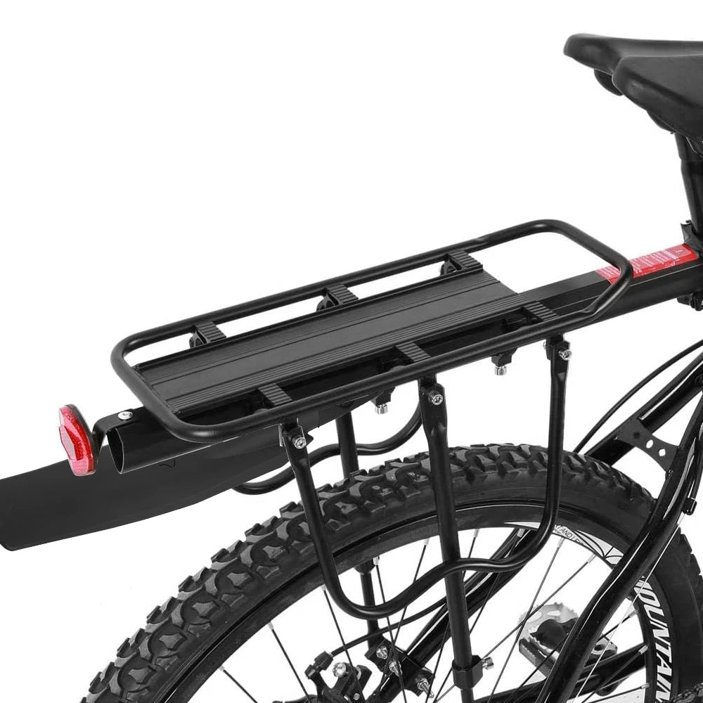 Adjustable Bike Cargo Rack with Fender and Pannier Support