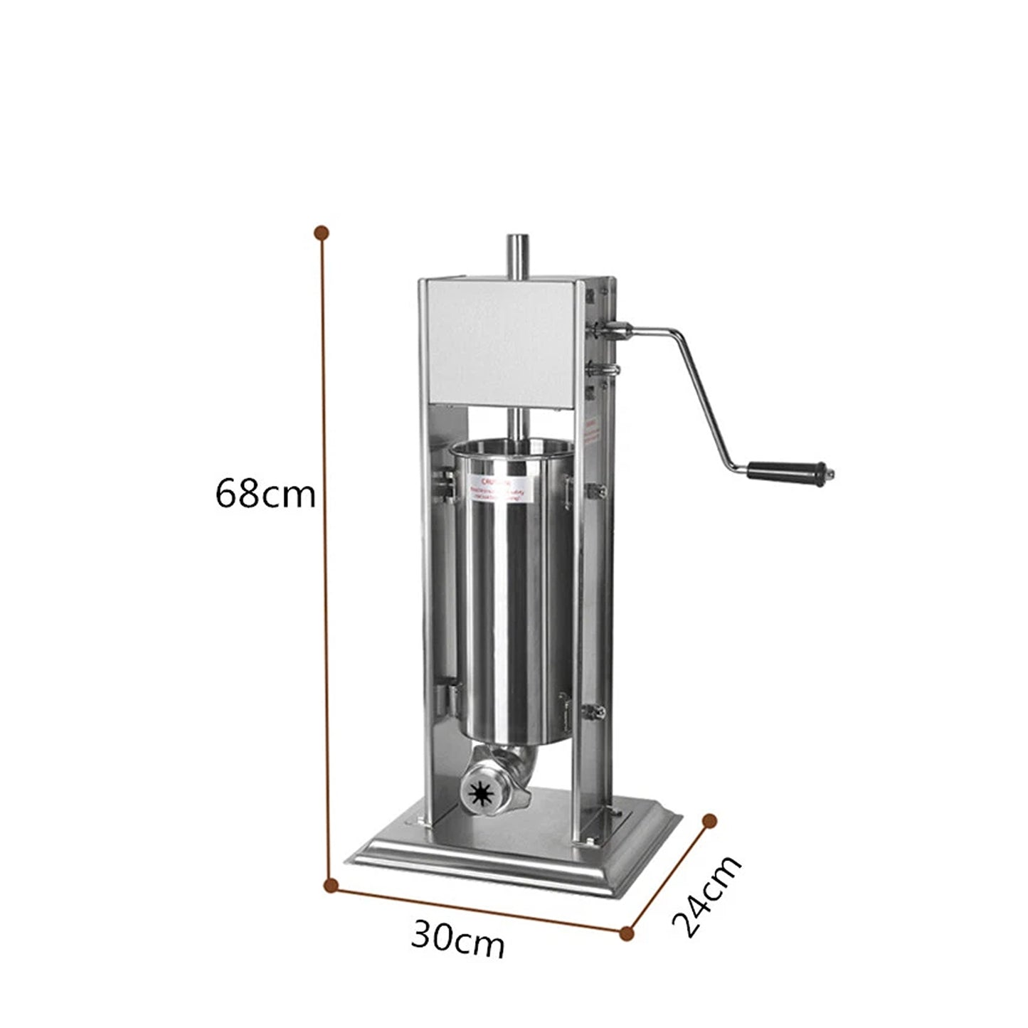 Manual Vertical Churros Maker 5L with Nozzles for Commercial Kitchens