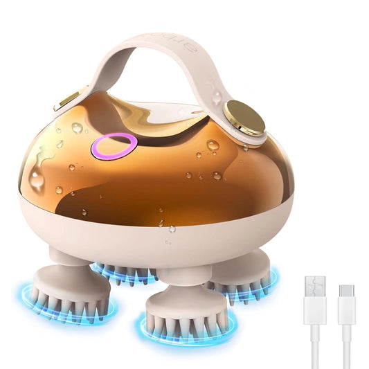 Electric Scalp Massager Waterproof Head and Hair Massage Tool