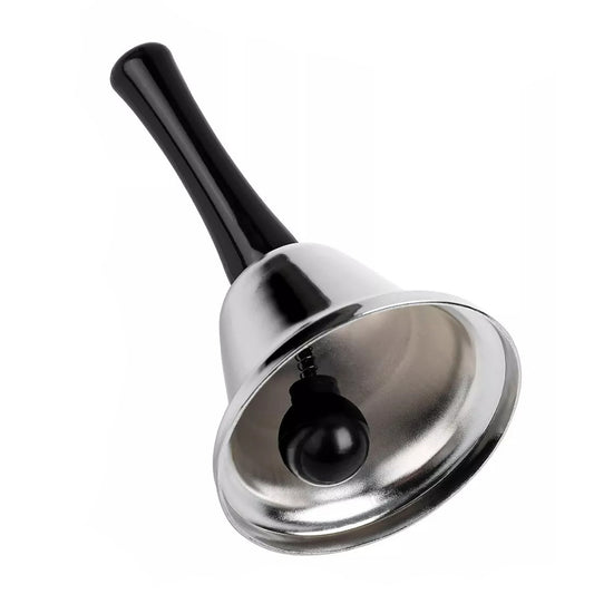 Silver Hand Held Call Bell Ringing Bell for Office Reception School Restaurant