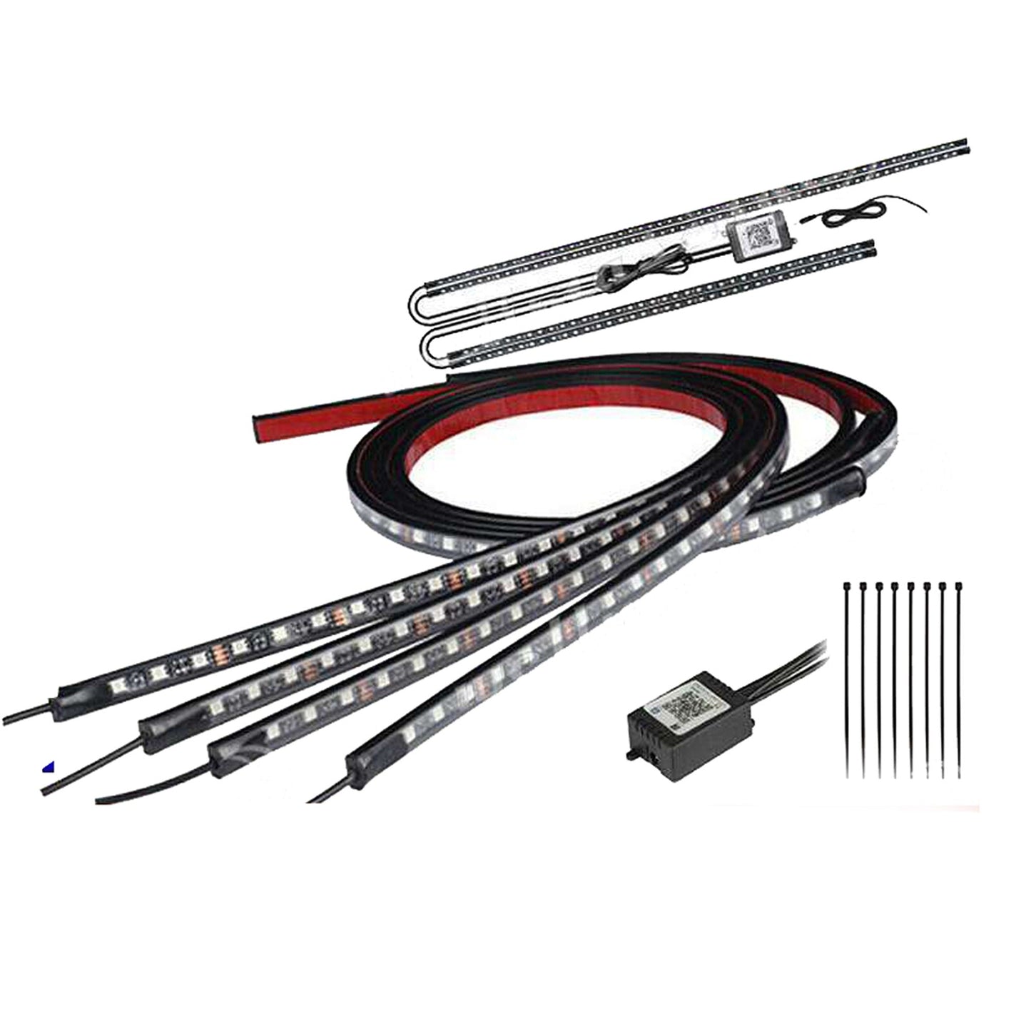 App Control RGB Underglow LED Neon Strip Kit For Car