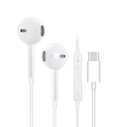 USB Type C Earphones with Mic Compatible with iPhone 15 16 and iPad