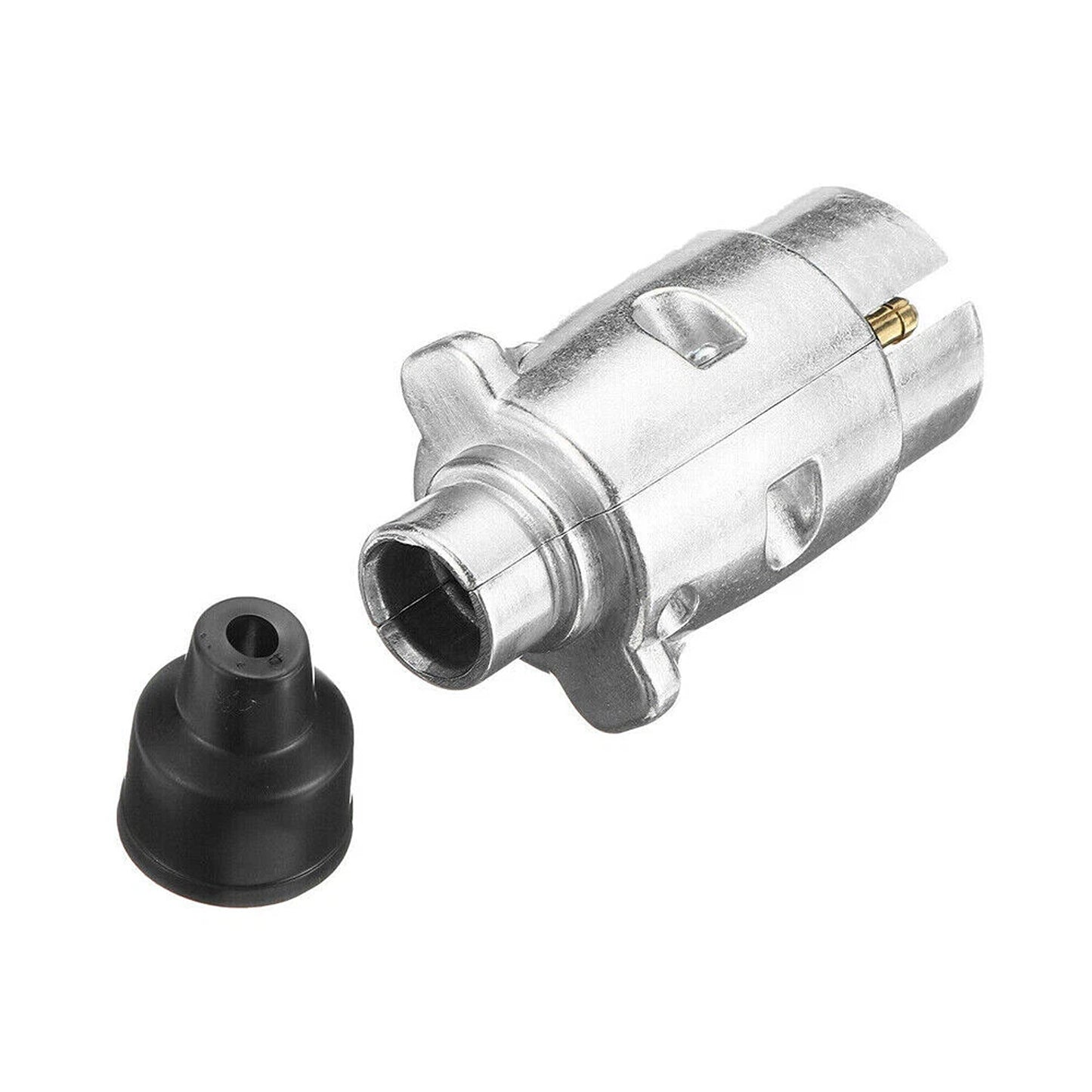 Aluminium 7 Pin Trailer Plug Male Connector Set of 2