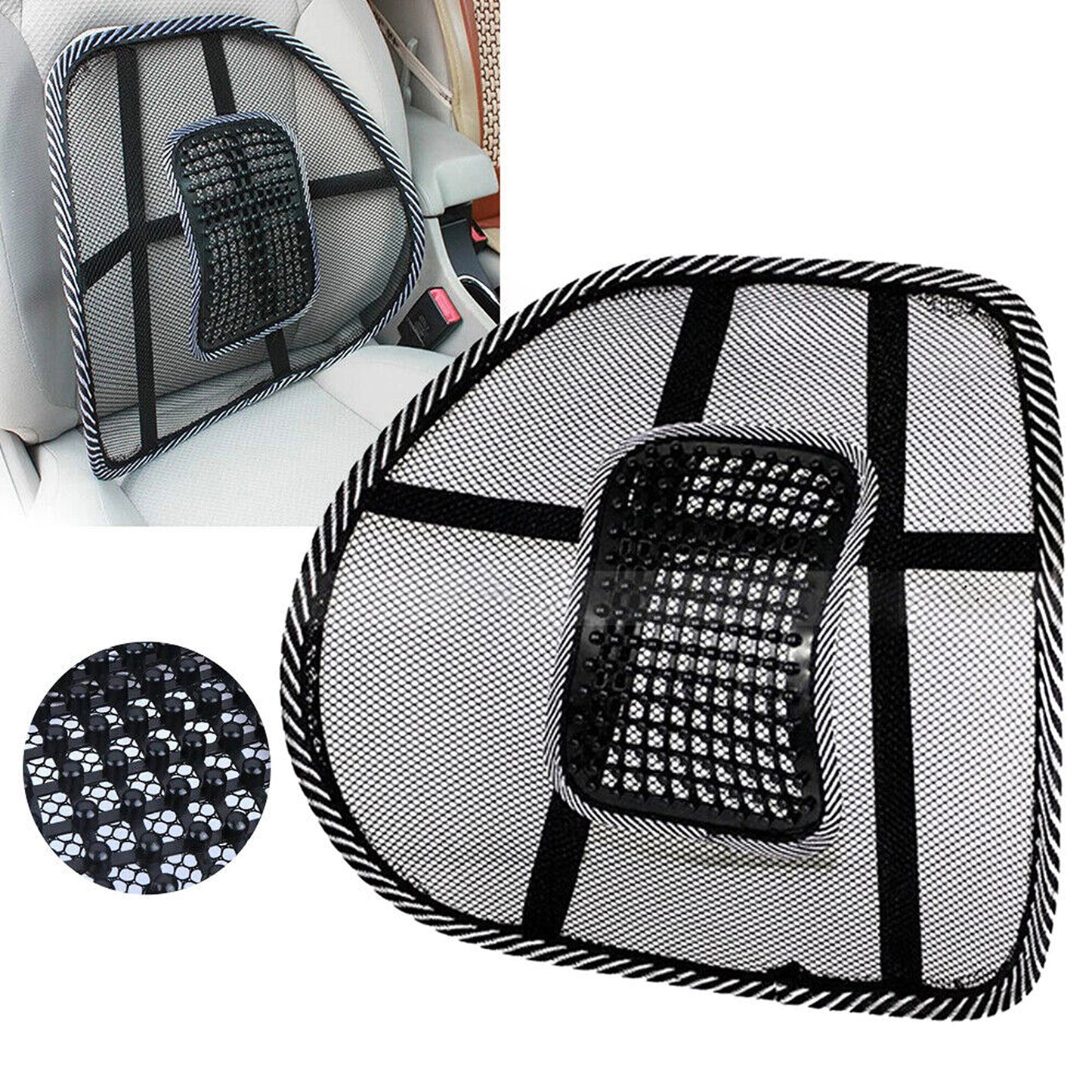 Lumbar Support Office Chair Van Car Seat Home Pillow Cushion - 2x