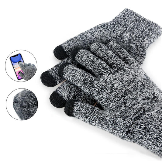 Touchscreen Winter Gloves Soft Wool for Men and Women Mobile Friendly